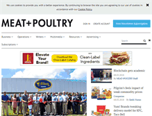 Tablet Screenshot of meatpoultry.com